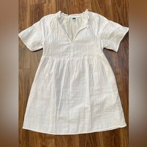 NWOT Old Navy White Short Sleeve Dress